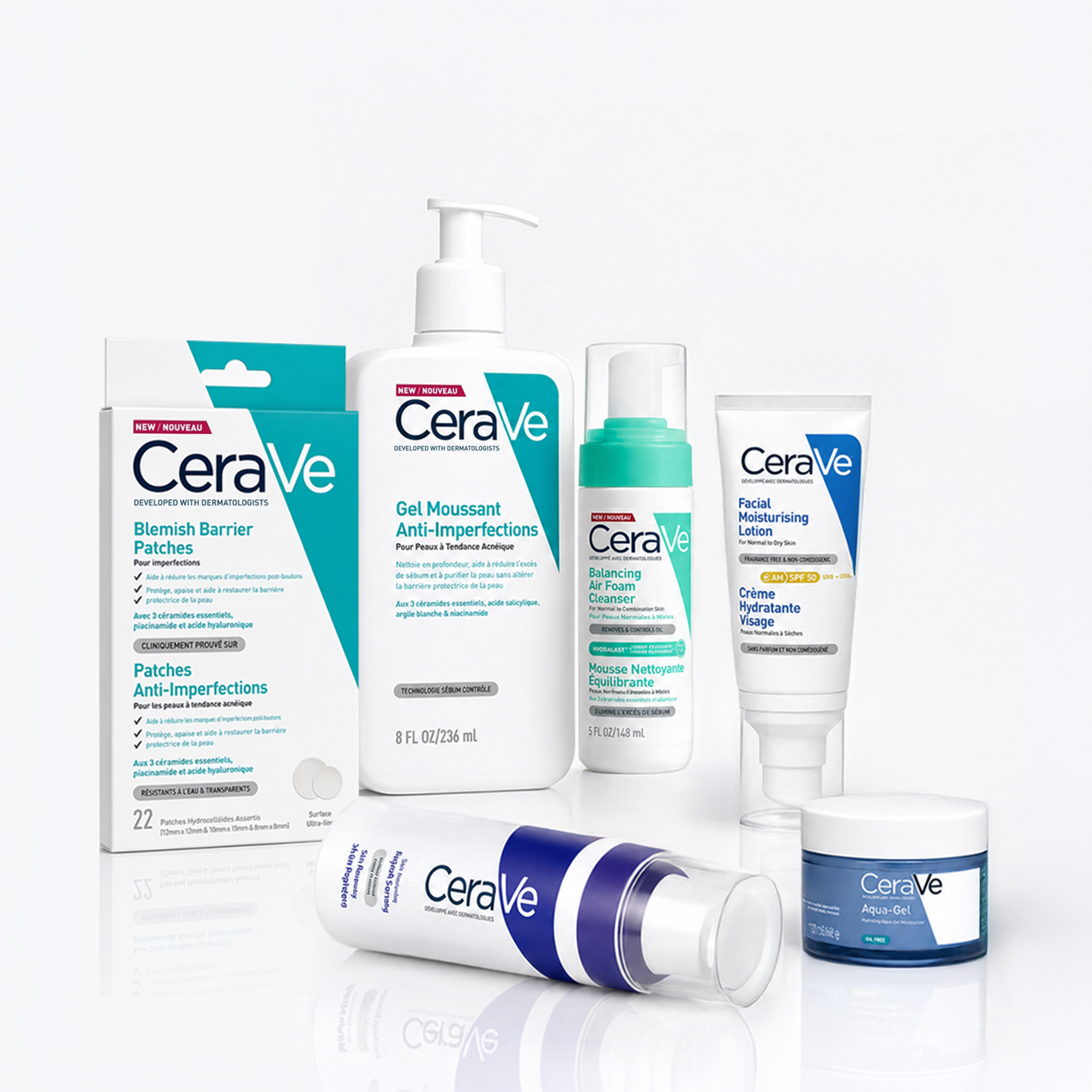CeraVe — soins visage, après retouche